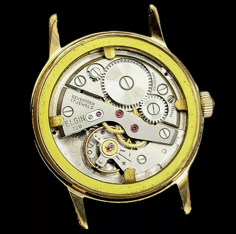 1960's MASONIC Vintage Elgin Watch Grade 720 France Made