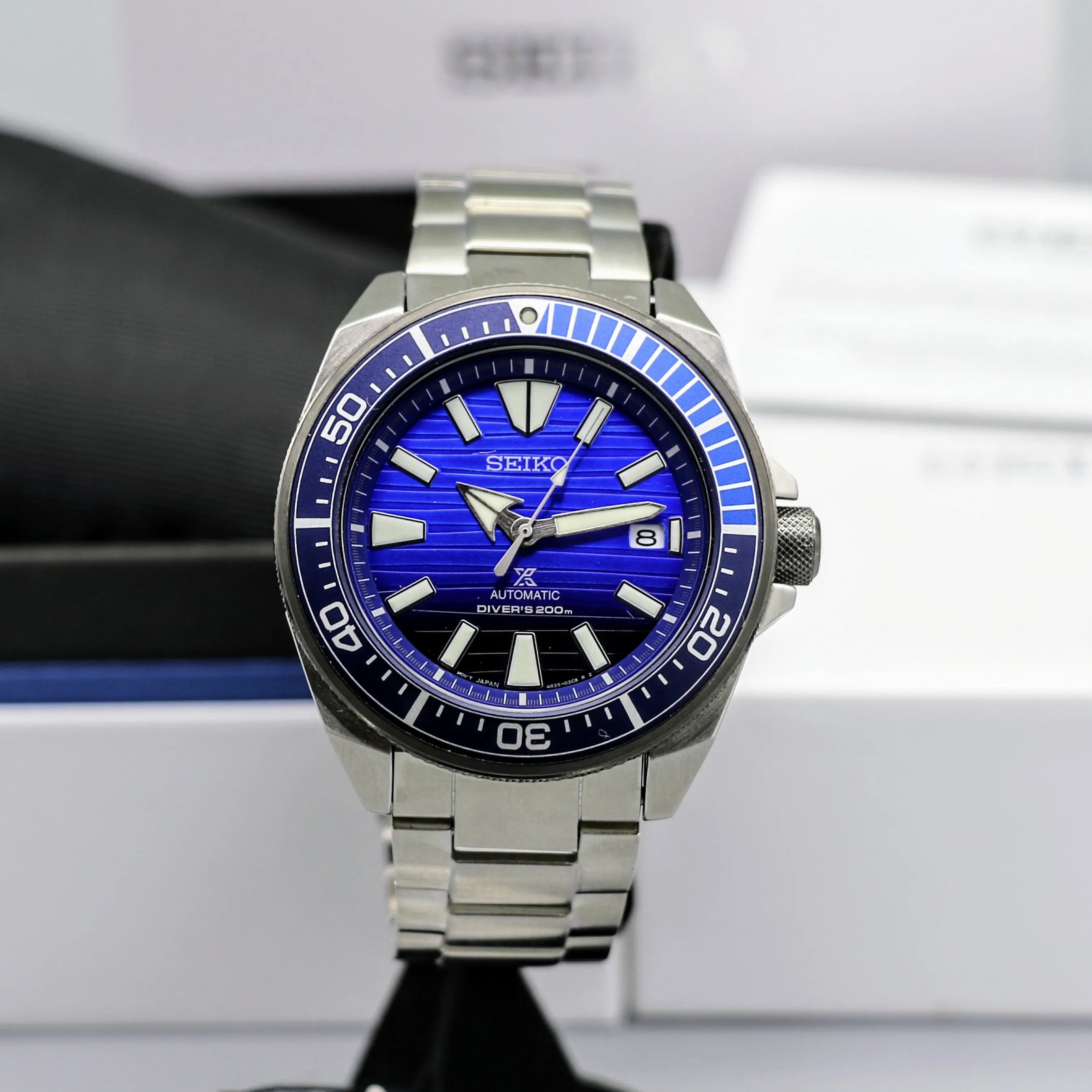BRAND-NEW! SEIKO "Save the Ocean" Prospex Samurai Automatic Diver's Wristwatch SRPC93