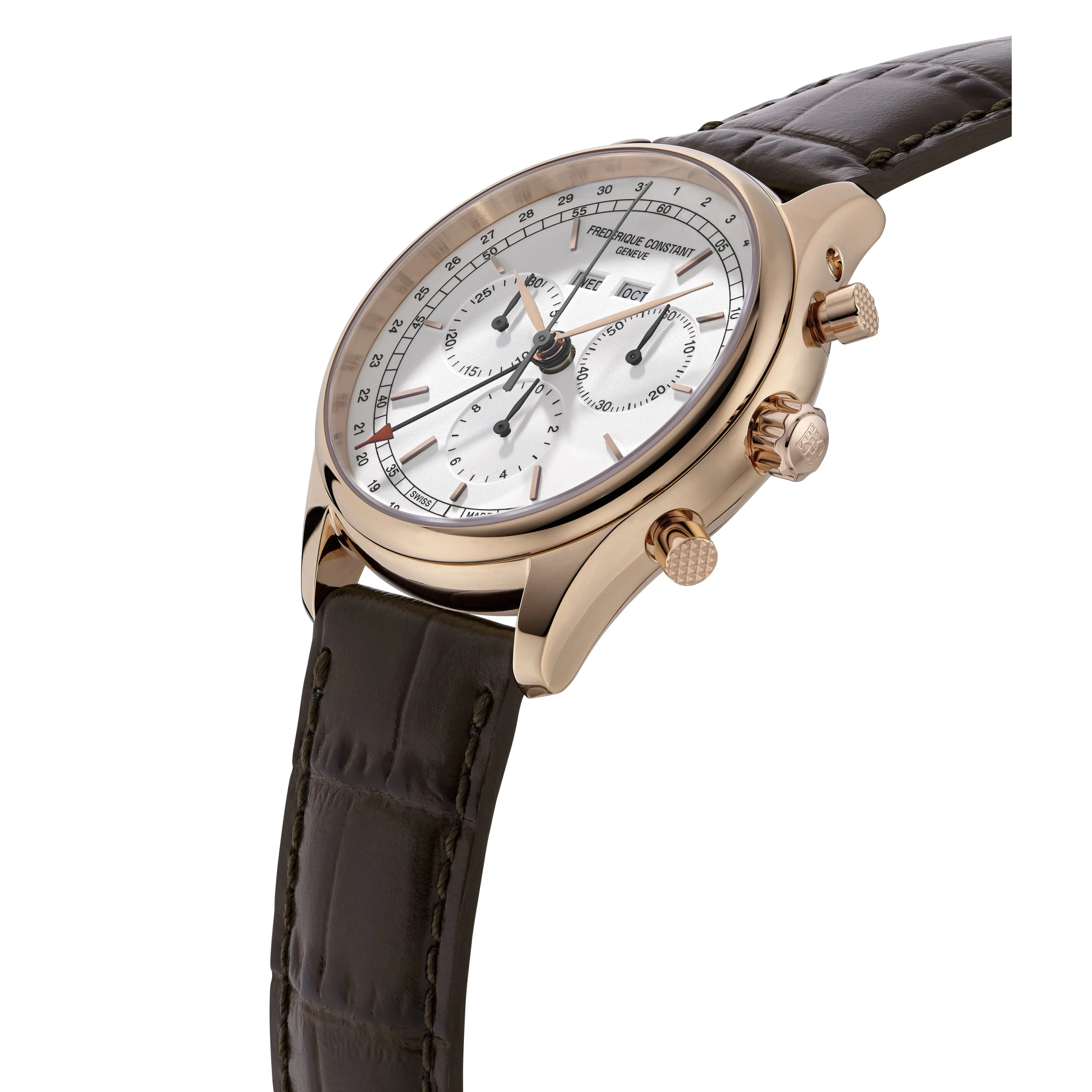 Frederique Constant Men’s Fc Classic Chronograph Brown Watch  FC-296SW5B4