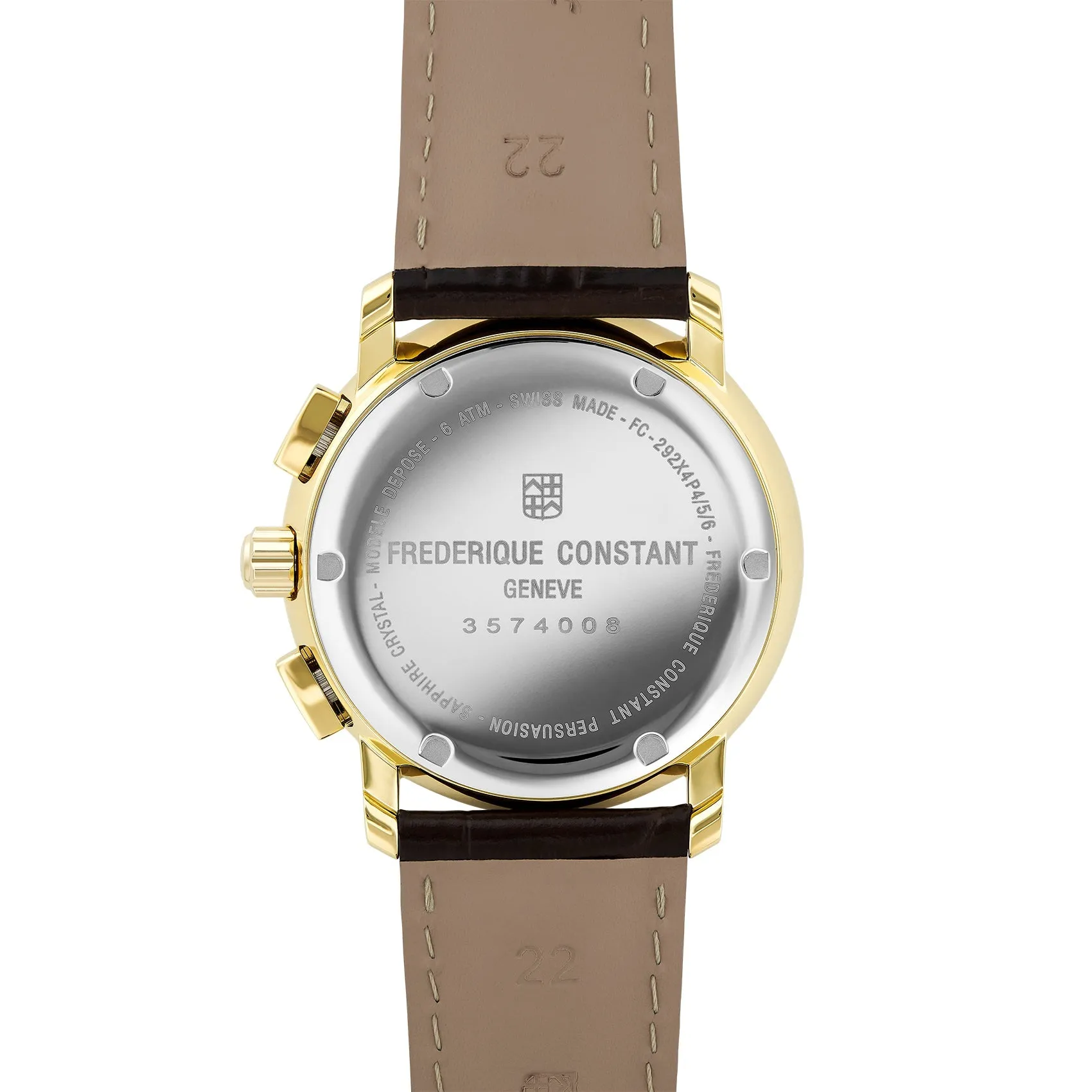 Frederique Constant Men's Fc Classic Quartz Chrono Brown Watch FC-292MC4P5