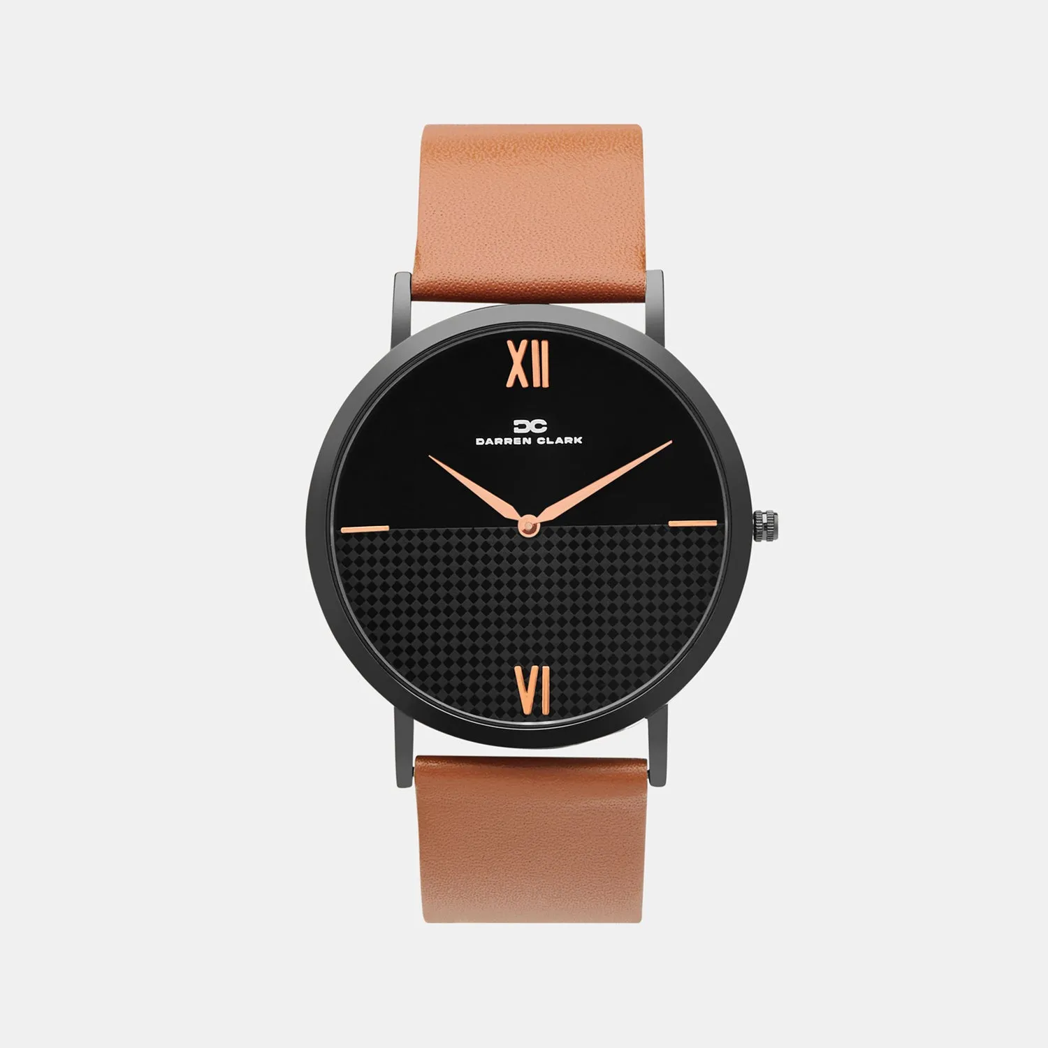 Men's Black Analog Brass Watch 1005R-L0404