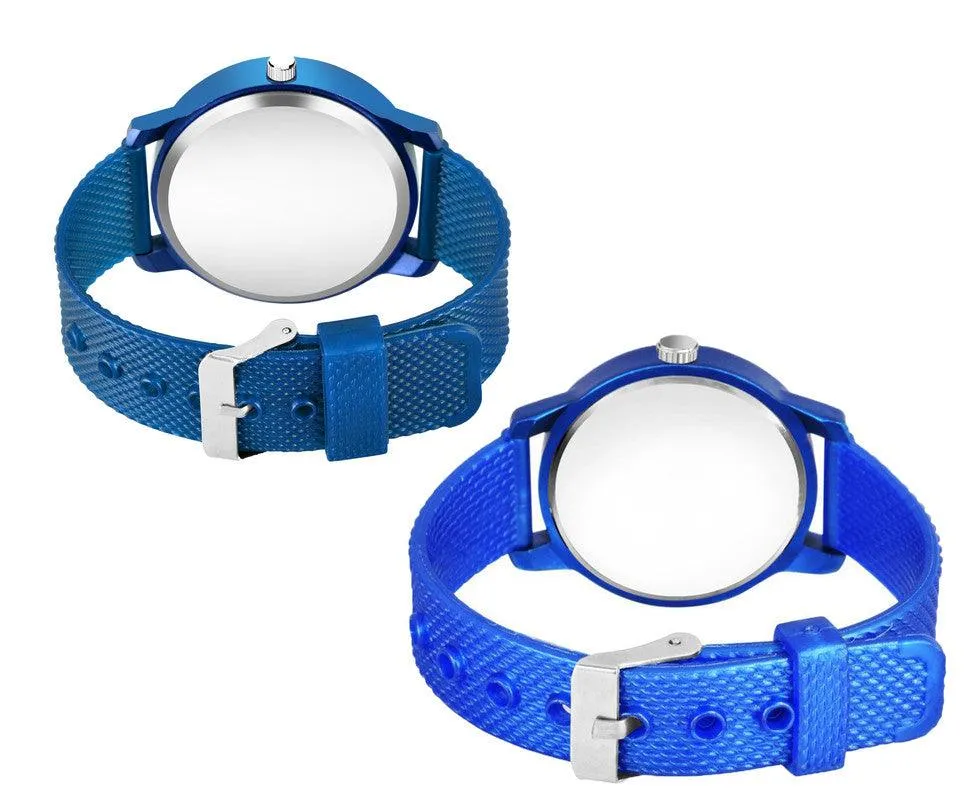 New Fashion Aeviyo Blue C_09_Couple Beige two Round design Roman Digit Premium Quality Designer Fashion For Couple New Fashion Analog Watch - For Couple