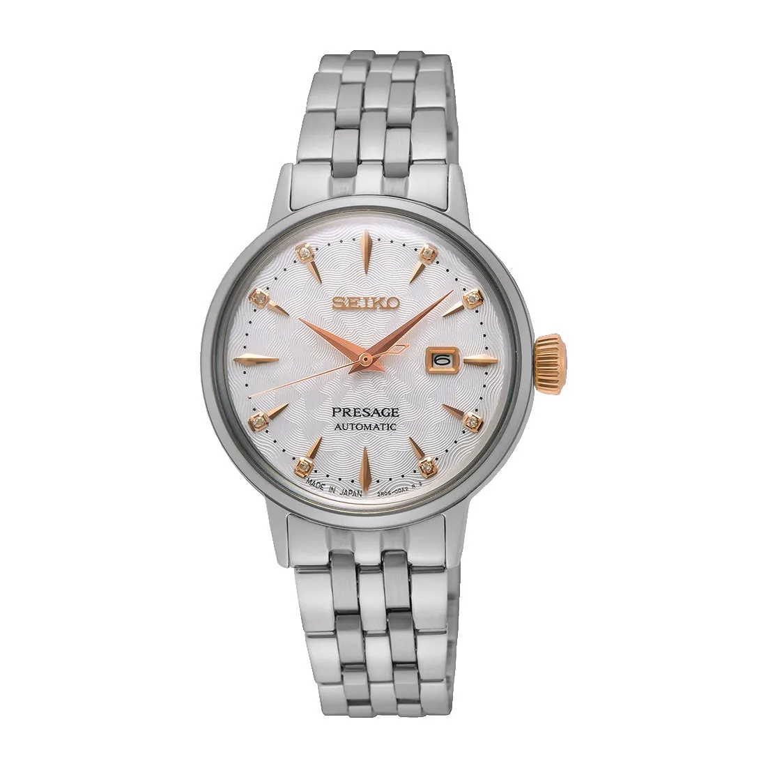 Presage Cocktail Time ‘Clover Club’ Diamond Twist Ladies Automatic Watch SRE009J1