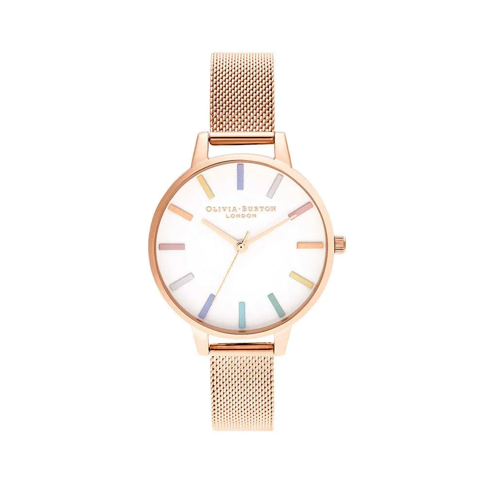 Rainbow Rose Gold Mesh