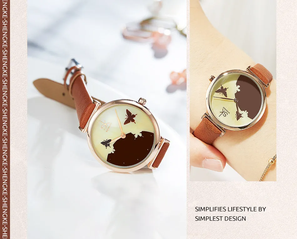 Women's Kallima Inachus Butterfly Dial Watch